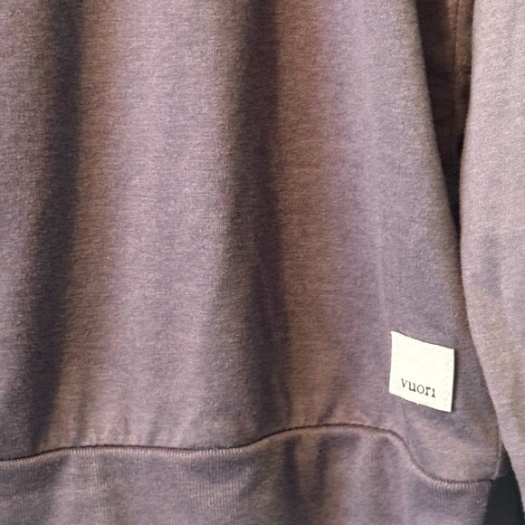 Vuori Women’s Daydream Crew Long Sleeve – Hazel Heather (Muted Purple) – Size Me - Picture 12 of 15